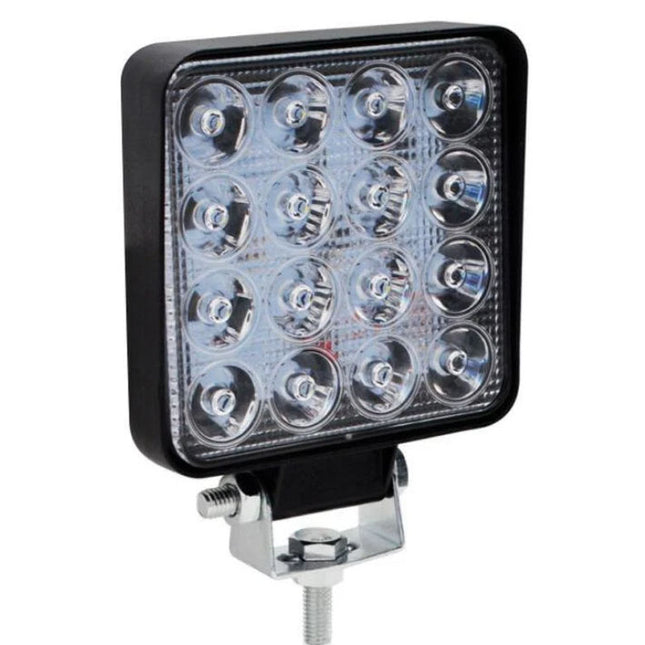 16 LED SQUARE LIGHT METAL HEAVY BODY 12V LED-220