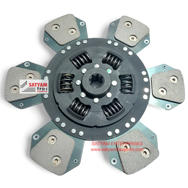 CLUTCH PLATE SWARAJ / SONALIKA 12 INCH 6 FAN  8 TEETH  STY 8273