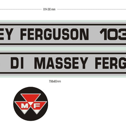 O/M RB EMBLEM STICKER SET MF 1035 DI (WITH ROUND STICKER) (SET OF 3 PC) STY 27529