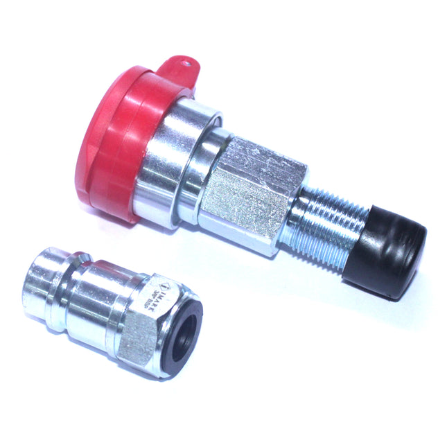 MALE FEMALE COUPLING TAFE ULTRA PD (3/8 BSP X 13/16 UNF) WITH PLASTIC CAP STY 357 A