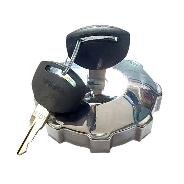 DIESEL TANK CAP SWARAJ WITH KEY (2 COMPUTERISED KEY IN BRASS) STY 29272