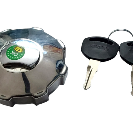 DIESEL TANK CAP SWARAJ WITH KEY (2 COMPUTERISED KEY IN BRASS) STY 29272