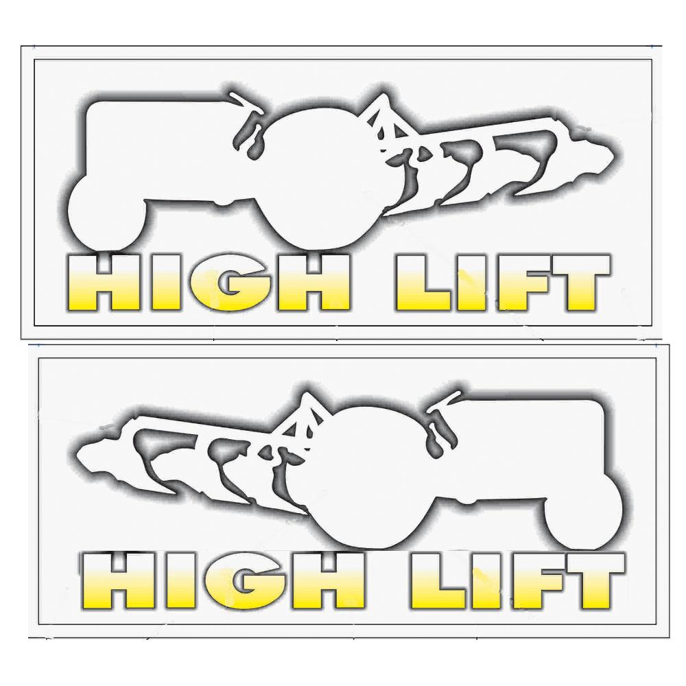 Lift Side Sticker EMBLEM STICKER HIGH LIFT (LEFT & RIGHT) – SATYAM ENTERPRISES