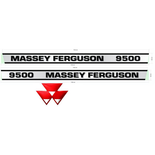 EMBLEM STICKER TAFE 9500 WITH TRIANGULAR DOME LENGHT - 1166 X 80 MM STY 27624