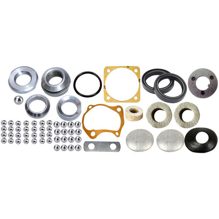STG REPAIR KIT MINOR MF DI / 245 (1-NUT KIT, 2-OIL SEAL, 1-PEG PATTI, 1-O'RING, 1-GREESE CUP, 1-D.L. WASHER, 2-SIDE TICKY, 2-DROP ARM FELT, 28-BALL 5/16, 12-BALL 3/8, 1-BALL 1/2, 1-SIDE PLATE GASKET, 1-TUBE GASKET) STY 876