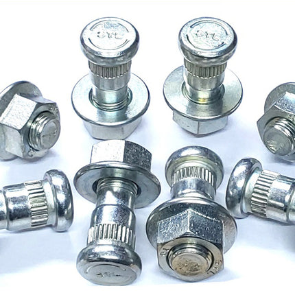 O.E. REAR WHEEL BOLT & NUT KIT TAFE 241 [M16 X 50 WITH COLLAR NUT] SET OF EIGHT  STY 1586